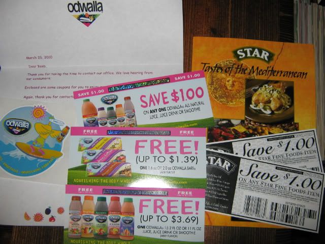 Free Odwalla & $1.00 off Star